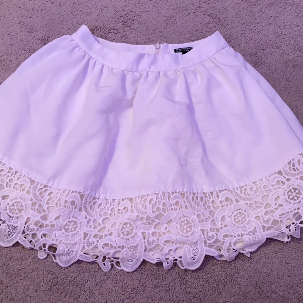 express white skirt